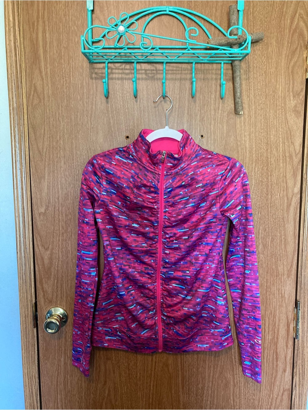 Champion Girls Pink Multi-Pattern Full-Zip Jacket